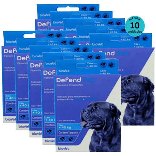 Kit 10 Defend Pro Cães (Acima 40kg) - Biovet Kit 10 Defend Pro Cães (Acima 40kg) - Biovet