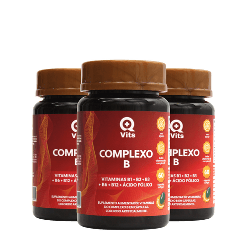 Kit Complexo B QMaisVits 180 Cápsulas Softgel Kit Complexo B QMaisVits 180 Cápsulas Softgel