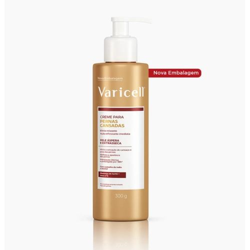 Varicell Creme para Pernas Cansadas Pele Áspera e Extrasseca 300g