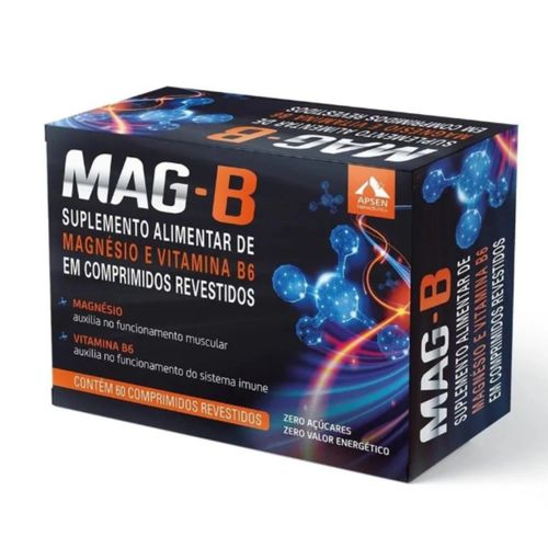 Mag B Suplemento Alimentar Apsen 60cpr Mag B Suplemento Alimentar Apsen 60cpr