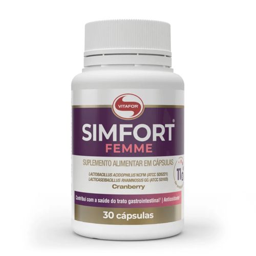 Simfort Femme Cranberry Probióticos 30 Cáps Vitafor Simfort Femme Cranberry Probióticos 30 Cáps Vitafor