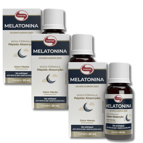 Kit 3 Melatonina 20ml Vitafor Kit 3 Melatonina 20ml Vitafor