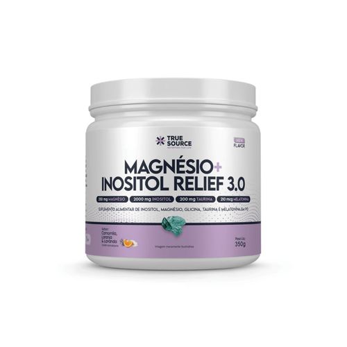 Magnésio+Inositol Relief 3.0 Camomila e Lavanda True Source Magnésio+Inositol Relief 3.0 Camomila e Lavanda True Source