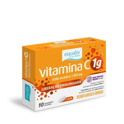 Vitamina C 1g Liberação Prolongada 10 Comp Equaliv Vitamina C 1g Liberação Prolongada 10 Comp Equaliv
