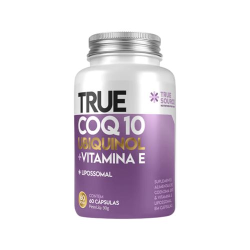 True CoQ10 Ubiquinol Lipossomal 60 Cápsulas True Source