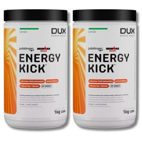 KIT 2 Energy Kick SEM CAFEÍNA Dux Nutrition Sabor:Limão KIT 2 Energy Kick SEM CAFEÍNA Dux Nutrition Sabor:Limão