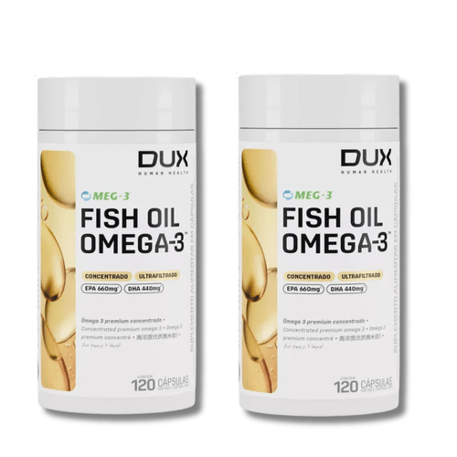 KIT 2 Fish Oil Ômega 3 Dux Nutrition 120 Caps KIT 2 Fish Oil Ômega 3 Dux Nutrition 120 Caps