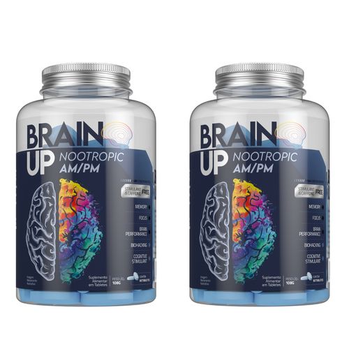 Kit 2 Brain Up Am/Pm Nootrópico Cerebral Sem Cafeína TrueSource Sem sabor Kit 2 Brain Up Am/Pm Nootrópico Cerebral Sem Cafeína TrueSource Sem sabor