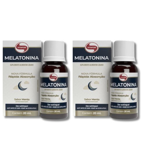 Kit 2 Melatonina 20ml Vitafor