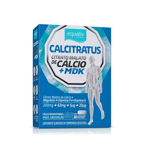 Calcitratus + Mdk Citrato Malato de Cálcio Vitam D K Equaliv