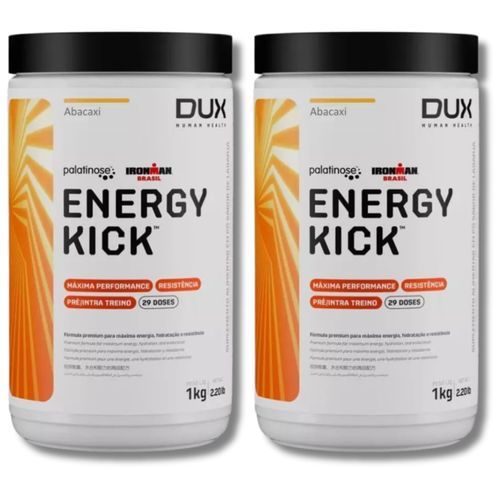 KIT 2 Energy Kick SEM CAFEÍNA Dux Nutrition Sabor:Abacaxi KIT 2 Energy Kick SEM CAFEÍNA Dux Nutrition Sabor:Abacaxi