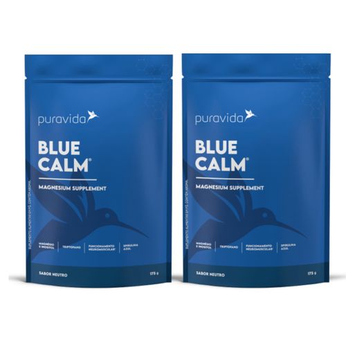 Kit 2 Blue Calm Magnesium Supplement Neutro 175g PuraVida Neutro
