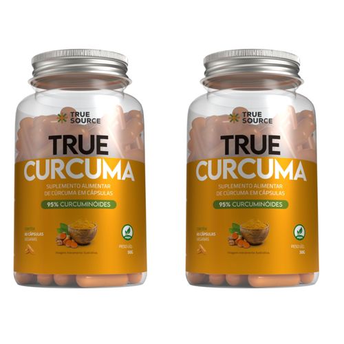 **N EXP ** Kit 2 True Cúrcuma 60Caps 95% Curcuminóides TrueSource Sem sabor
