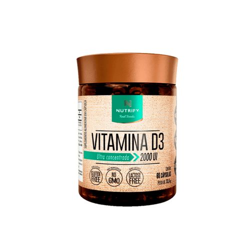 Vitamina D3 2.000UI, Ultra Concentrado 60 Cápsulas Nutrify