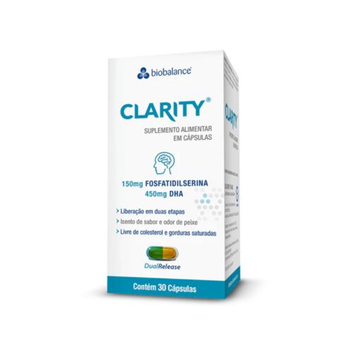Clarity Fosfatidilserina 150mg Dha 450mg 30 Cáps Biobalance