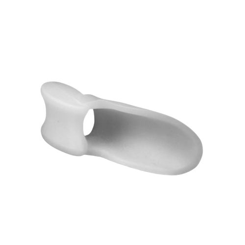 Par Protetor Ortopédico Joanete Alívio de Dor Separador Corretor de Dedos Antiderrapante Silicone Branco
