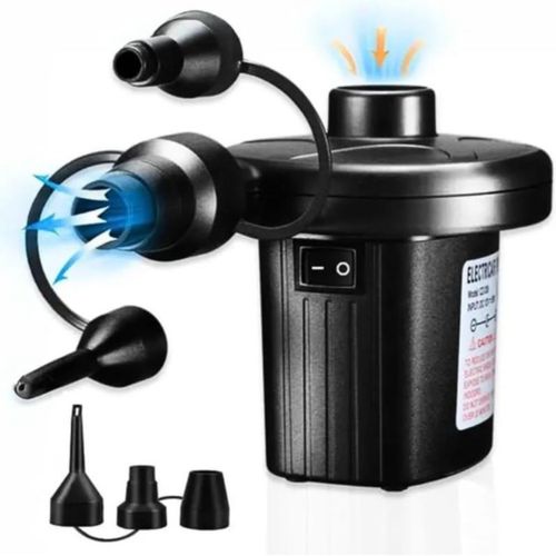 Bomba De Ar Elétrica Encher Colchão Boia Piscina Bomba Pneumática 12V Bicos Bivolt Preto Bomba De Ar Elétrica Encher Colchão Boia Piscina Bomba Pneumática 12V Bicos Bivolt Preto