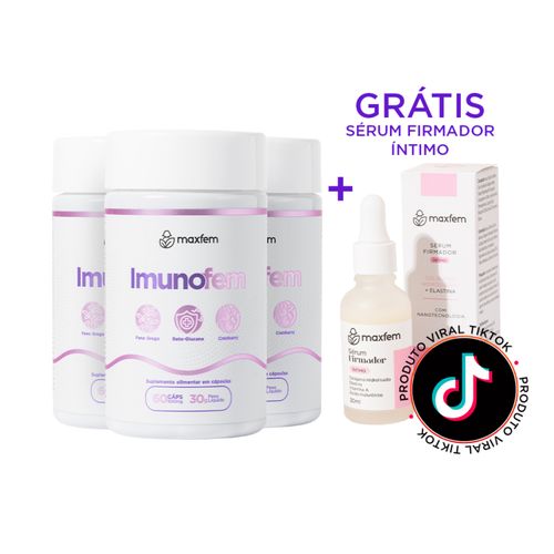 3 Imunofem para Candidíase + Sérum Firmador Maxfem Grátis