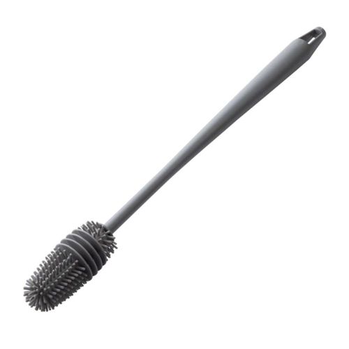 Escova de Silicone Cabo Longo para Lavar Garrafas Jarras Mamadeiras Copos Taças Limpeza Profunda
