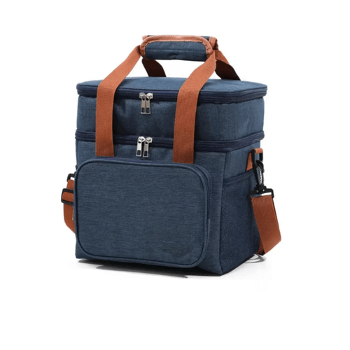 Bolsa Termica DK Marmita Lancheira Multiuso Alça Trabalho Passeio Academia Dois compartimentos'' Unissex Único Azul Bolsa Termica DK Marmita Lancheira Multiuso Alça Trabalho Passeio Academia Dois compartimentos'' Unissex Único Azul