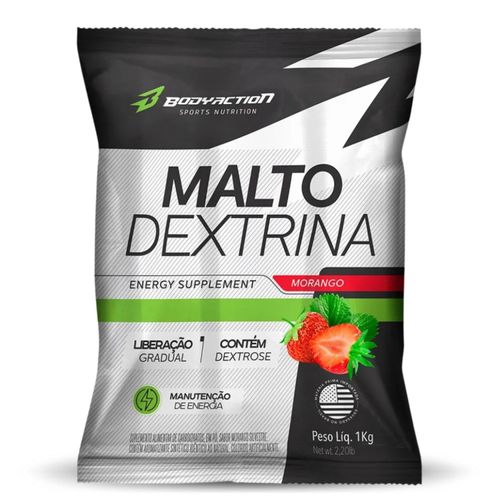 Maltodextrina Liberação Gradual 1kg Sabor Morango Body Action Maltodextrina Liberação Gradual 1kg Sabor Morango Body Action