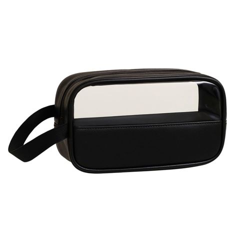 Bolsa Necessaire Organizadora Estojo Portátil Higiene Pessoal para Viagem Cosméticos Maquiagem Preto
