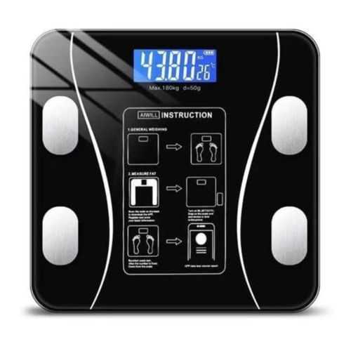 Balança de Bioimpedância com Bluetooth e APP inteligente Meça Gordura, Peso e Massa Muscular