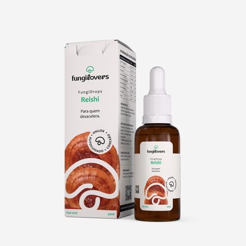 Extrato Reishi - Ganoderma Lucidum- 30ml- Fungilovers sem sabor