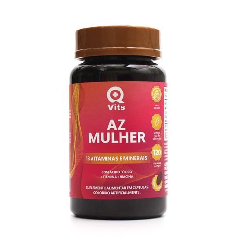 AZ Mulher Completo QMaisVits 120 Cápsulas Softgel