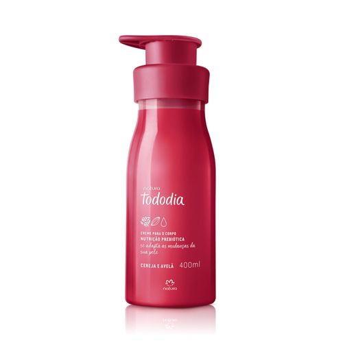 Creme Desodorante Nutritivo para o Corpo Tododia Cereja e Avelã 400ml