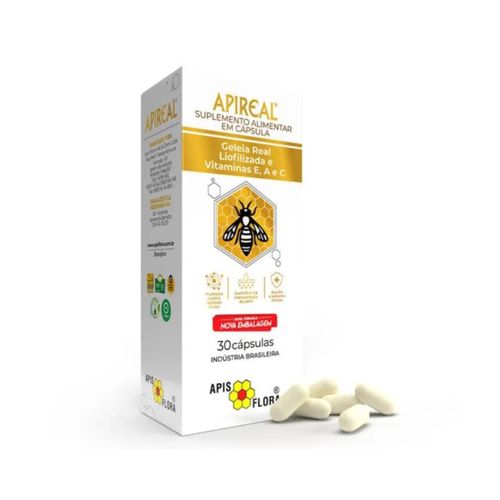 Suplemento Alimentar Apireal Apis Flora 30 Cápsulas