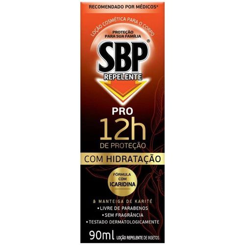 Repelente Corporal SBP PRO 12h - com Icaridina e Manteiga de Karité - 90ml