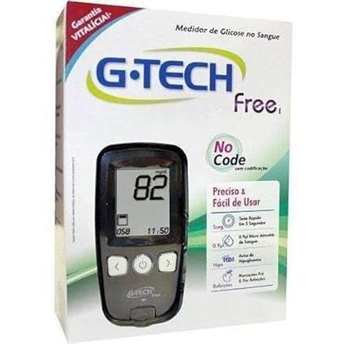 Medidor Glicose G-tech Free 1 - Kit Completo Medidor Glicose G-tech Free 1 - Kit Completo