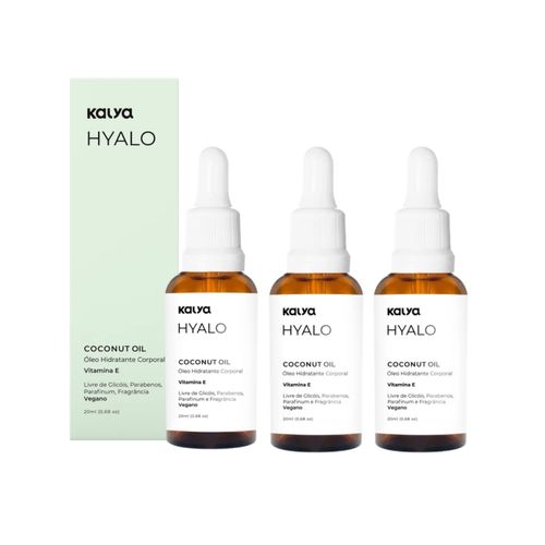 Kit 3 Oleo De Coco Intimo Puro Hidratante Para Regiao Intima