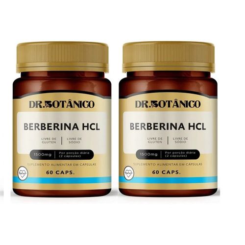 KIT 02 BERBERINA HCL 1500MG 60 CAPS - DR. BOTÂNICO