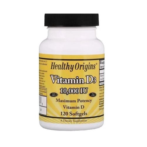 VITAMINA D3 10.000 IU 120 SOFTGELS HEALTHY ORIGINS