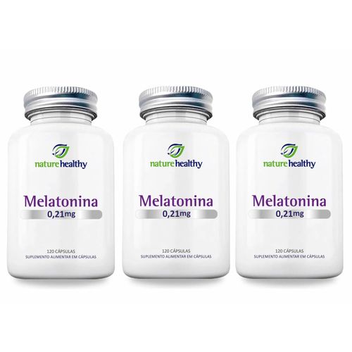 COMBO c/ 3 - MELATONINA 210MCG c/ 120 NATURE HEALTHY COMBO c/ 3 - MELATONINA 210MCG c/ 120 NATURE HEALTHY