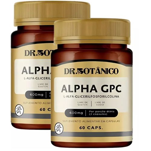 KIT 02 ALPHA GPC 600MG 60CAPS DR. BOTANICO