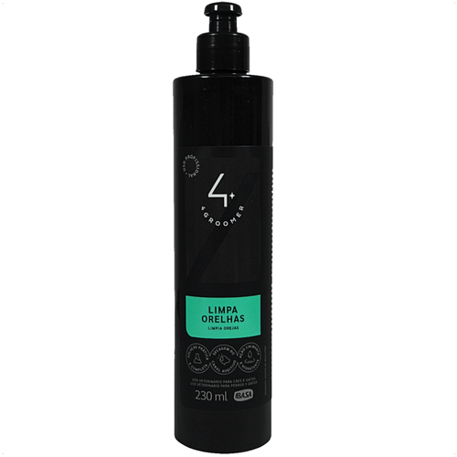 LIMPA ORELHAS 230ML 4 GROOMER PROFISSIONAL IBASA PARA CÃES E GATOS
