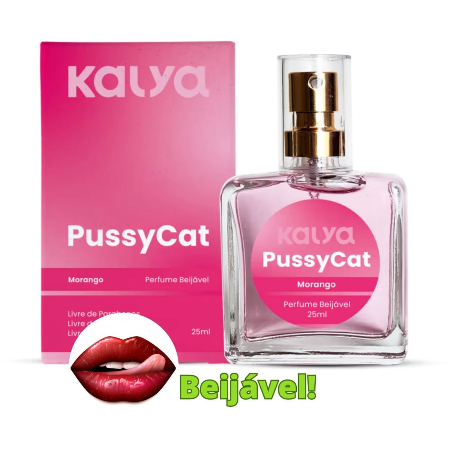 Perfume Íntimo Corporal Lingerie Fórmula Inovadora Beijável