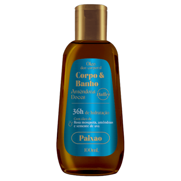 Halley Amêndoas Doces Óleo Deo Corporais Corpo & Banho 100ML