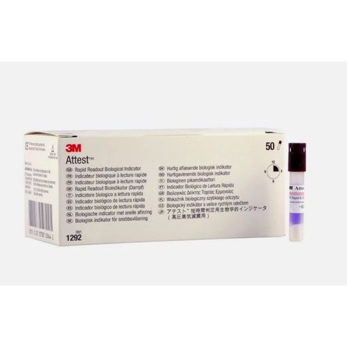 Indicador Biológico ATTEST 1292 Vapor (caixa com 50 unidades) - 3M