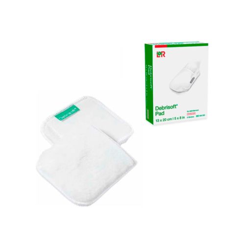 Almofada para Desbridamento Estéril Debrisoft PAD 10x10cm (unidade) - Lohmann & Rausher Almofada para Desbridamento Estéril Debrisoft PAD 10x10cm (unidade) - Lohmann & Rausher