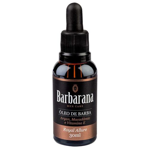 Óleo de Barba Royal Allure Amadeirado Especiado 30mL Barbarana Óleo de Barba Royal Allure Amadeirado Especiado 30mL Barbarana
