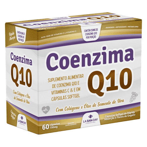 Coenzima Q10 + Colágeno Hidrolisado (60 Cápsulas) Coenzima Q10 + Colágeno Hidrolisado (60 Cápsulas)
