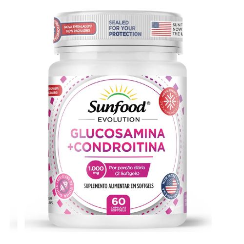 Glucosamina Condroitina 60 cáps. SunFood Evoution Glucosamina Condroitina 60 cáps. SunFood Evoution
