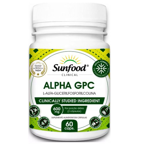 ALPHA GPC 60 CÁPS. SUNFOOD EVOLUTION