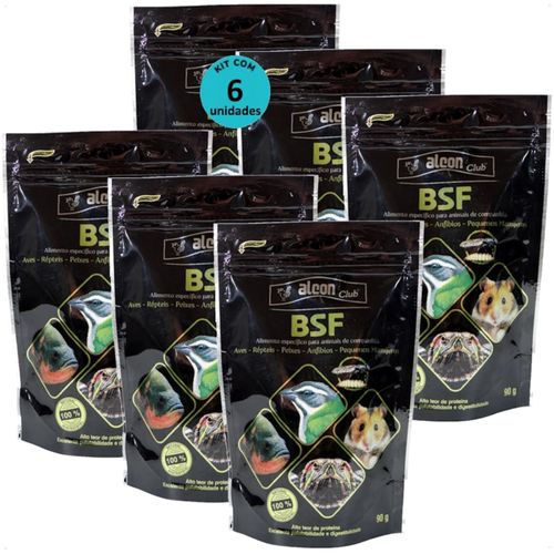 ALCON CLUB BSF 90G AVES RÉPTEIS PEIXES ANFÍBIOS PEQUENOS MAMÍFEROS KIT COM 6 ALCON CLUB BSF 90G AVES RÉPTEIS PEIXES ANFÍBIOS PEQUENOS MAMÍFEROS KIT COM 6