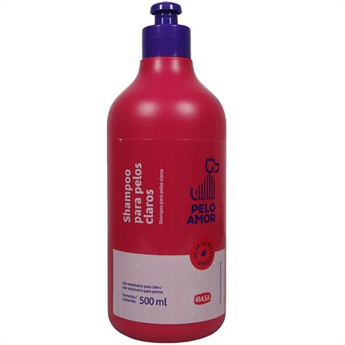 SHAMPOO PARA CÃES PELOS CLAROS 500ML PELO AMOR IBASA SHAMPOO PARA CÃES PELOS CLAROS 500ML PELO AMOR IBASA
