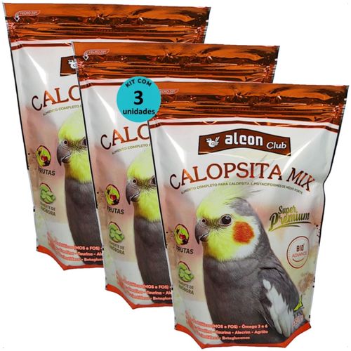 ALCON CLUB CALOPSITA MIX 550G KIT COM 3 ALCON CLUB CALOPSITA MIX 550G KIT COM 3
